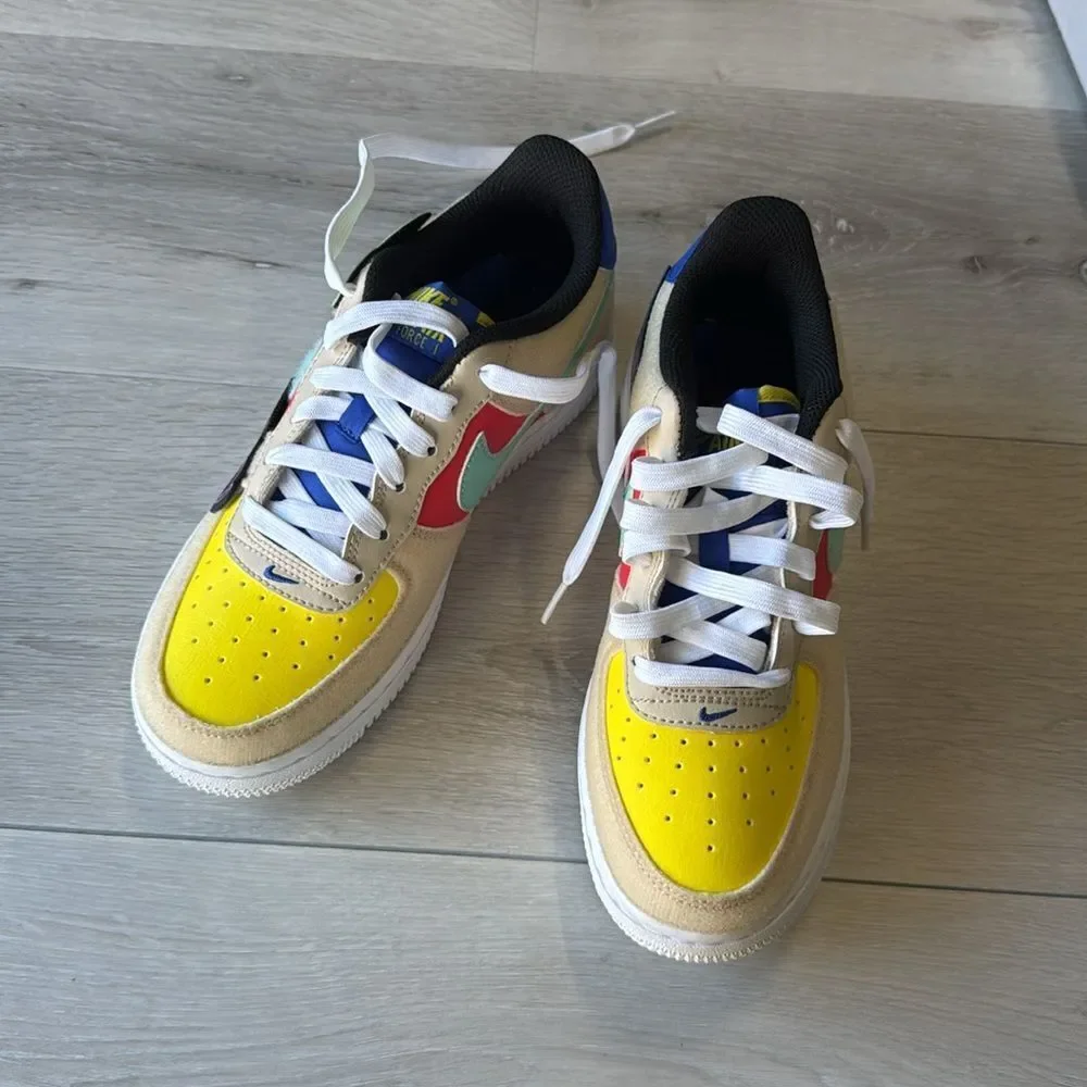 Nike Air Force 1‎ LV8 1 4Youth Sandrift Emerald Rise NWT in box